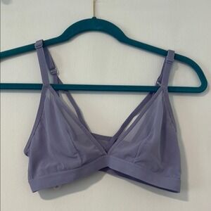 Auden Blue‎ Gray Lavender Bralette Size Medium Unlined